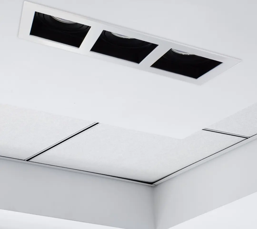 Integral Inbouwspot 27x10cm 3x GU10 Kantelbaar - Zwart/Wit
