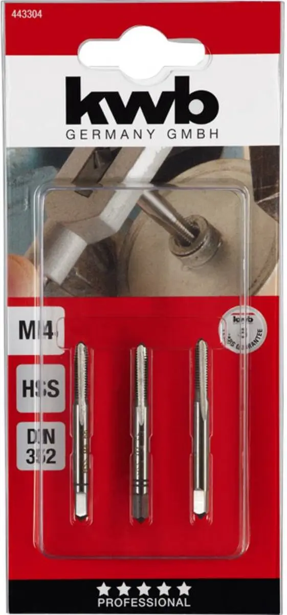 KWB Handtappenset M4 - 3-delig