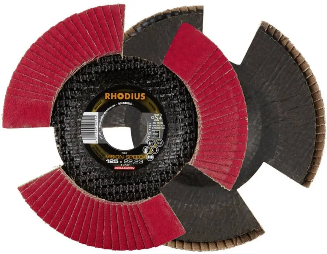 Rhodius VISION SPEED Lamellenschijf 125mm - Ø22.23mm RVS