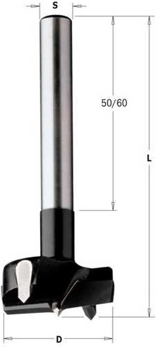 CMT Cilinderkopboor D=38mm - Hout