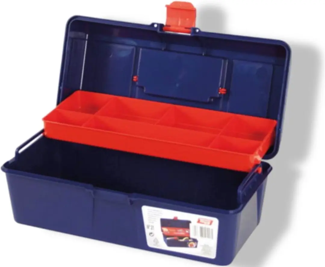 Tayg Gereedschapskoffer 31cm PP - 2-delig - Blauw/Rood