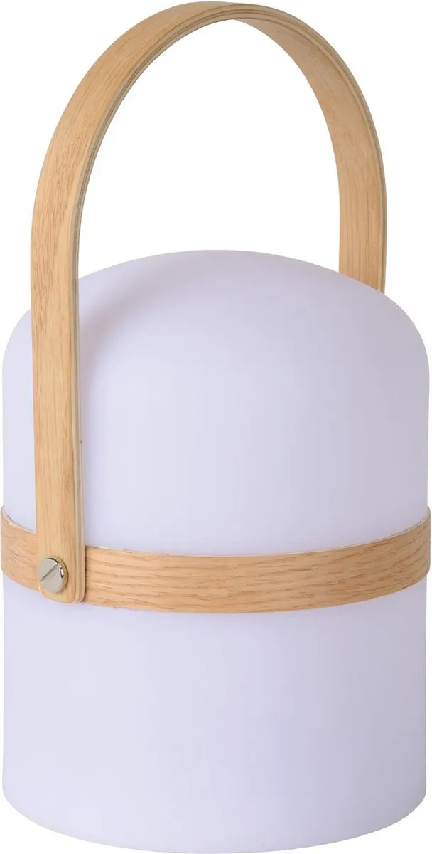 Lucide JOE Oplaadbare Tafellamp - 1x3W 3000K - Ø14,5cm - Wit
