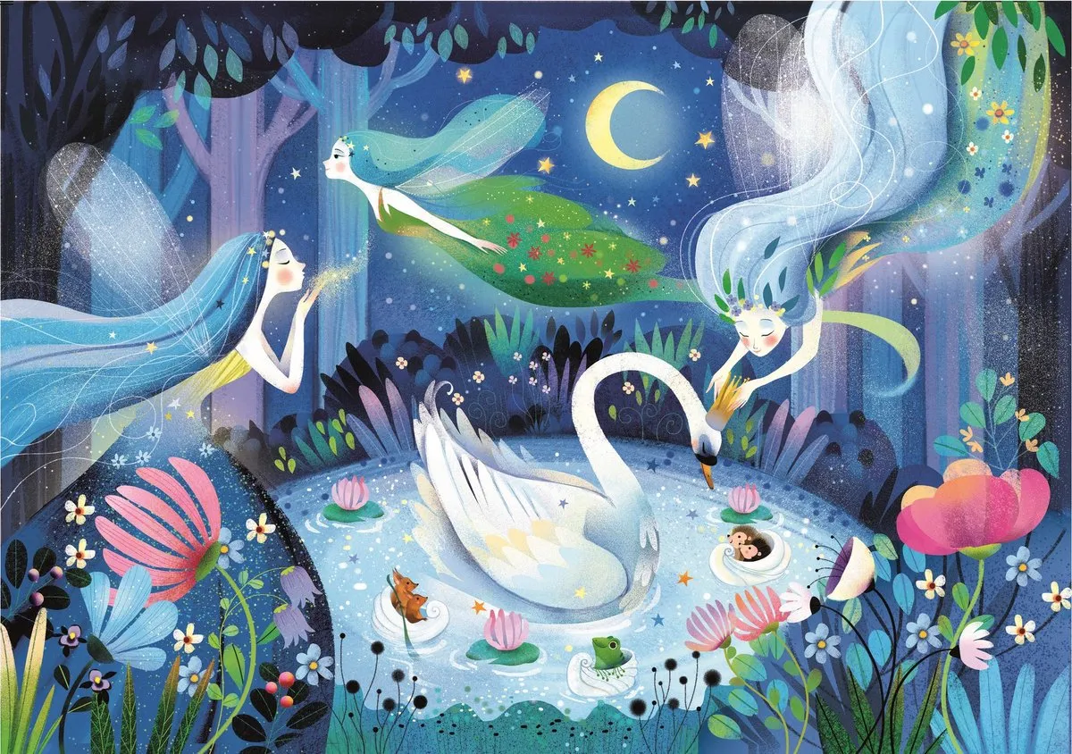 Clementoni A Fairy Night Kinderpuzzel 104 Stuks - 33,5x23,5cm
