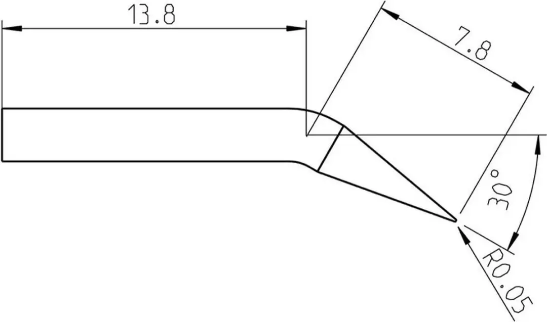Weller RTP 001 C X MS Soldeerpunt 0.1mm