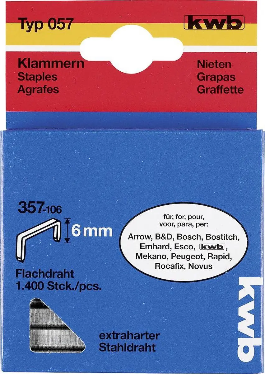 KWB Nieten Hard Type 057C 6mm