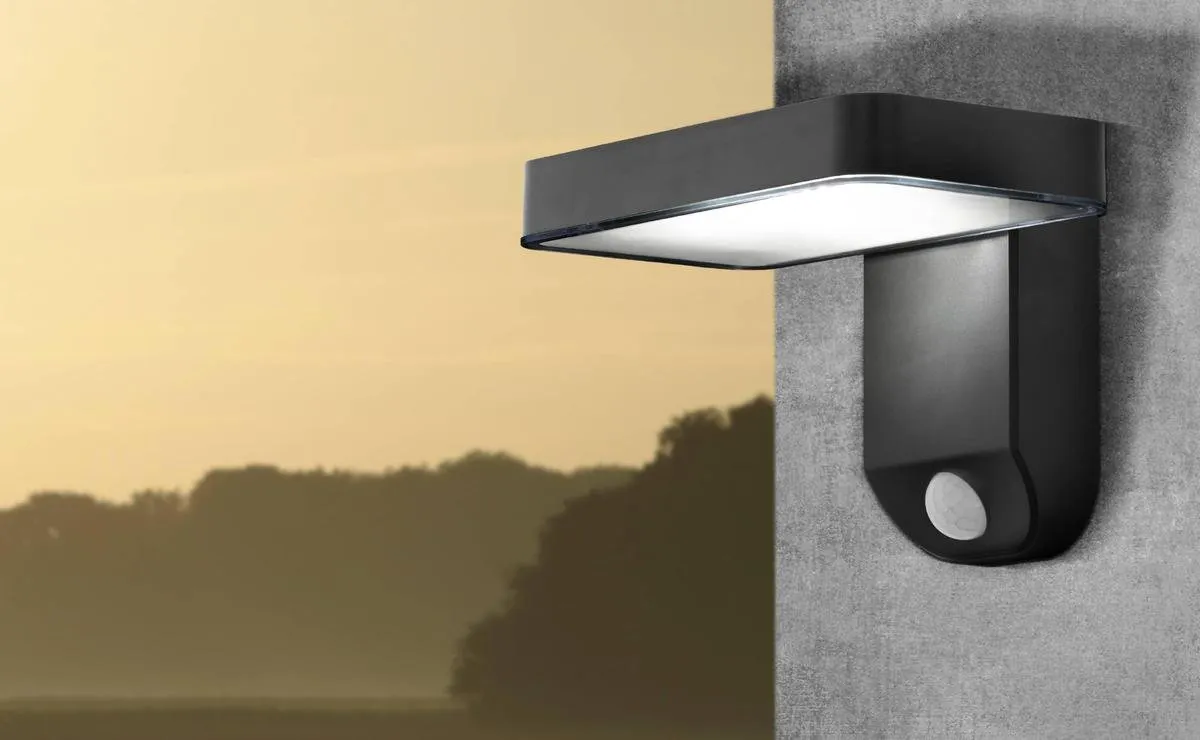 Eglo Pastion Solar Wandlamp Sensor 18cm - Zwart