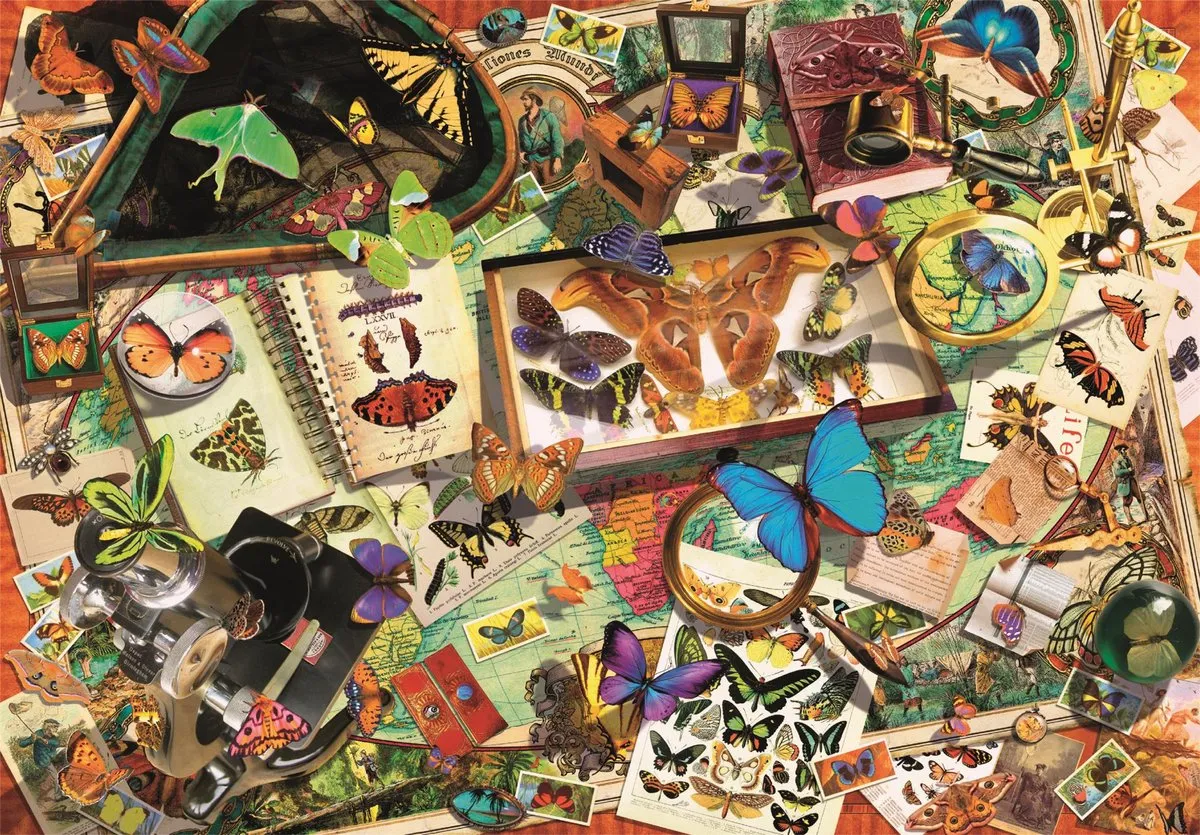 Clementoni De Vlinderverzamelaar Puzzel 500 Stuks - Multikleur