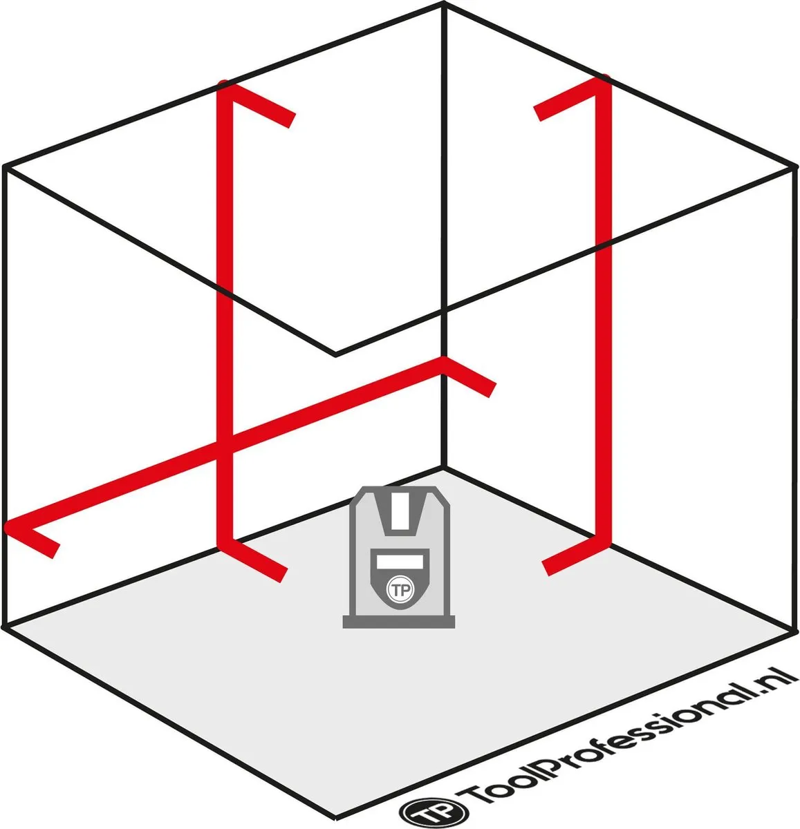 Stanley STHT77502-1 Kruislaser Cross 90 - Rood