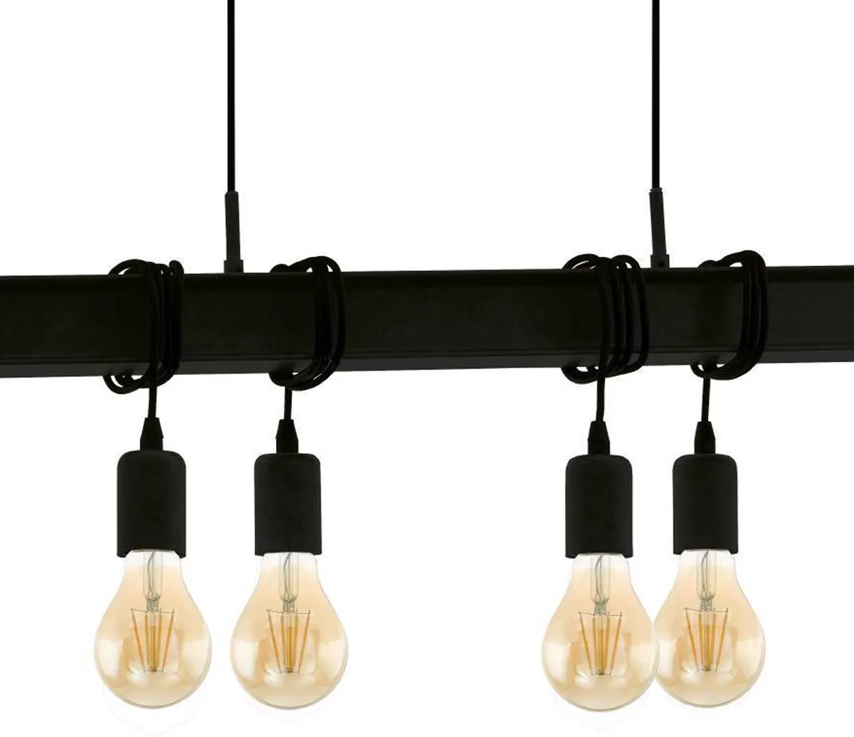 Eglo Townshend 6 Hanglamp - 100,5cm - Zwart