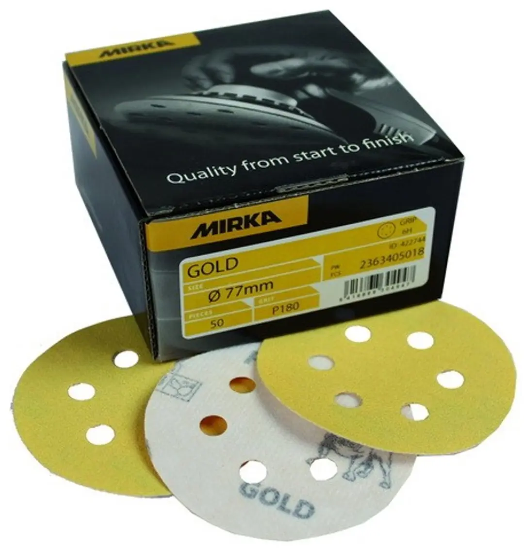 Mirka Gold Schuurschijven 77mm P240 - 50 Stuks