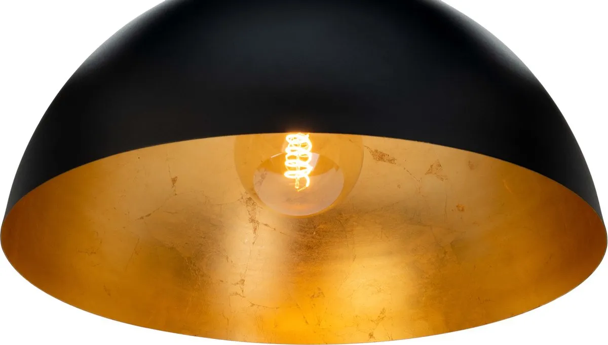 Eglo Gaetano 1 Hanglamp Ø53cm - Zwart/Goud