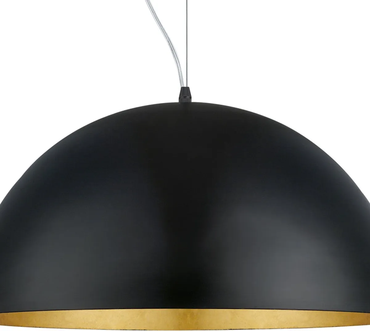 Eglo Gaetano 1 Hanglamp Ø53cm - Zwart/Goud