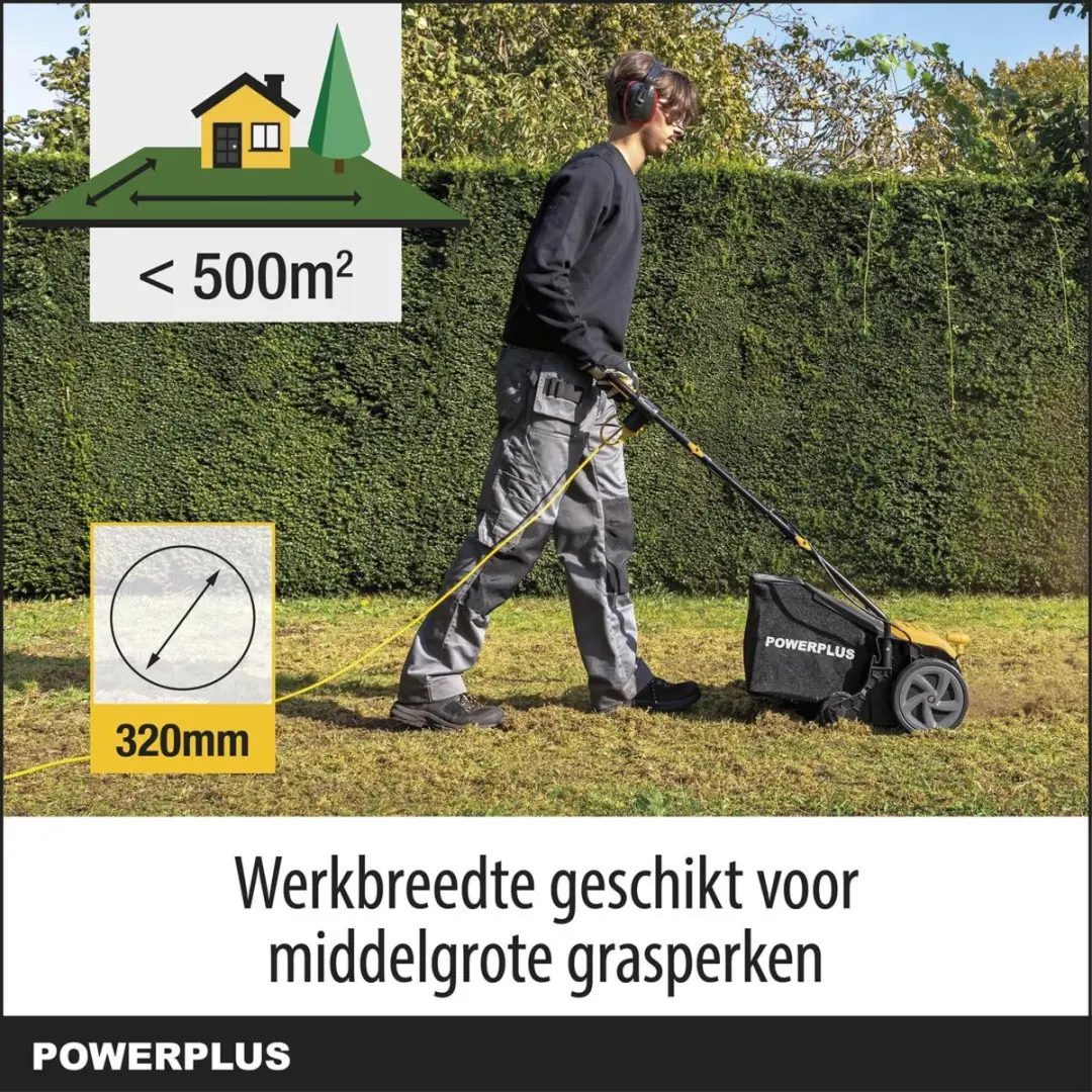 Powerplus POWXG75130 Verticuteermachine 1300W - 320mm Snijbreedte