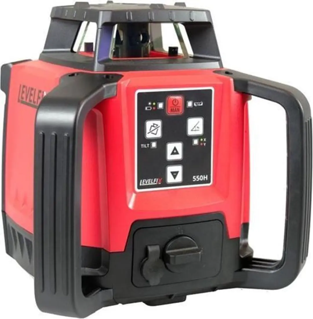 Levelfix 550H Bouwlaser met DLD100R Ontvanger - 600m - Rood