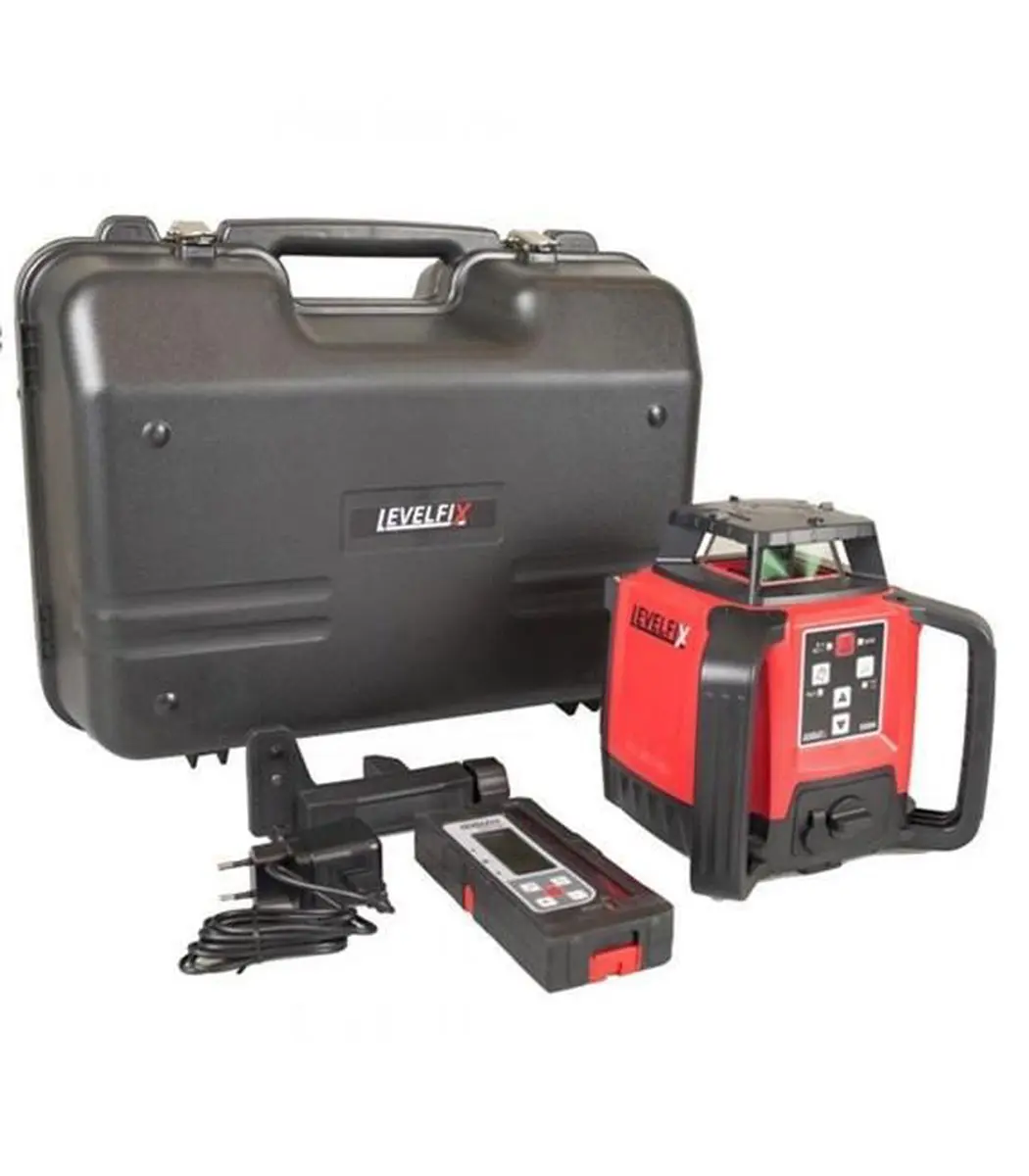 Levelfix 550H Bouwlaser met DLD100R Ontvanger - 600m - Rood