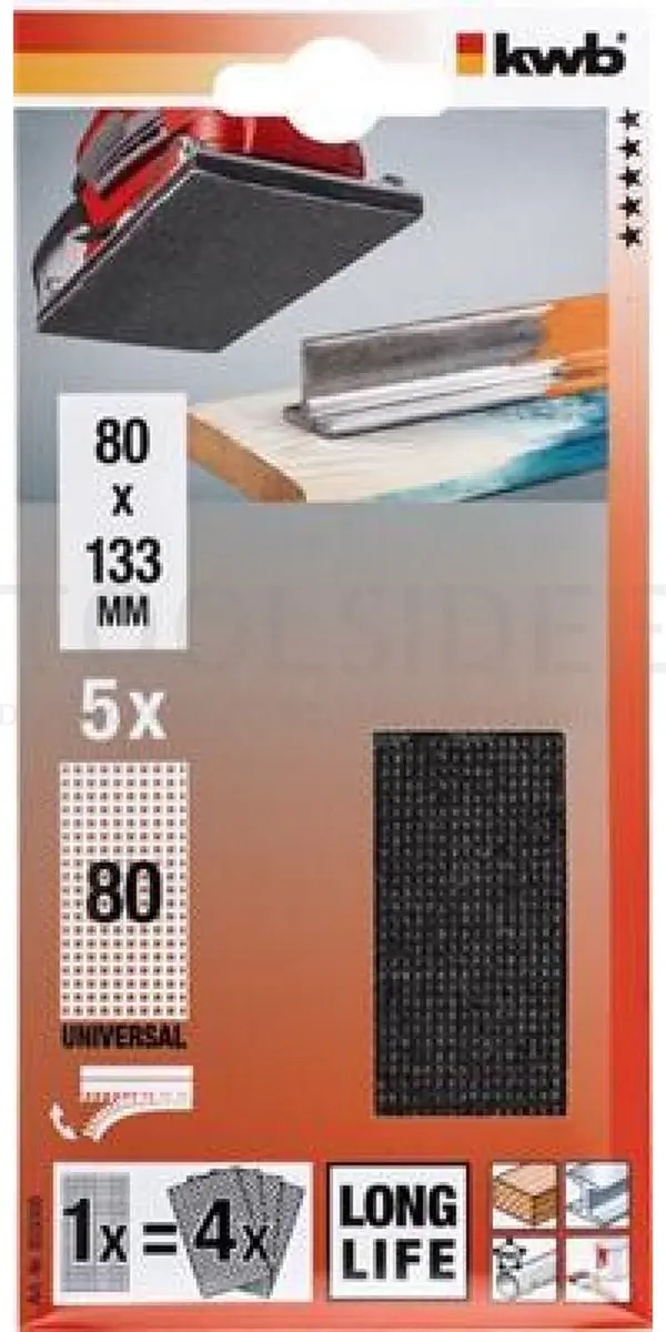 KWB Schuurgaas 80x133mm Korrel 80