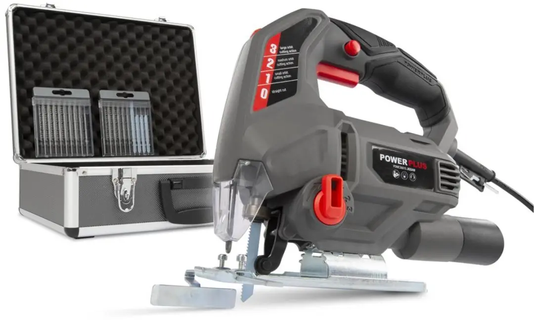 Powerplus POWESET3 Elektrische Decoupeerzaag 710W - 6500 tpm - 16 Zaagbladen