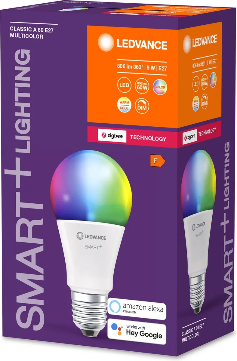 LEDVANCE SMART+ Classic RGBW E27 - 9W