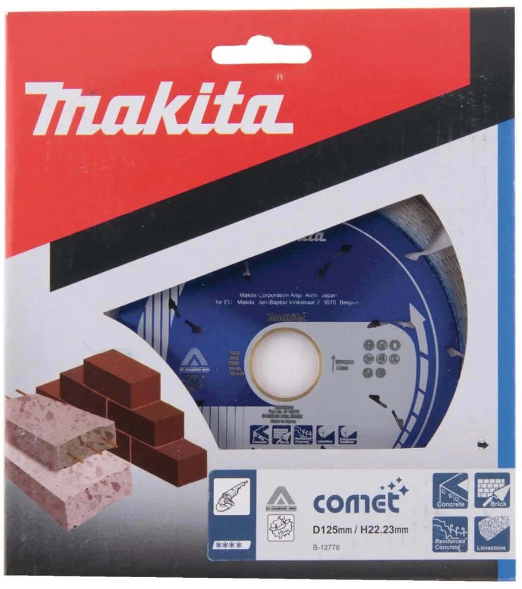Makita Diamantschijf B-12778 125mm - Metaal - Blauw - afbeelding 6 van 6
