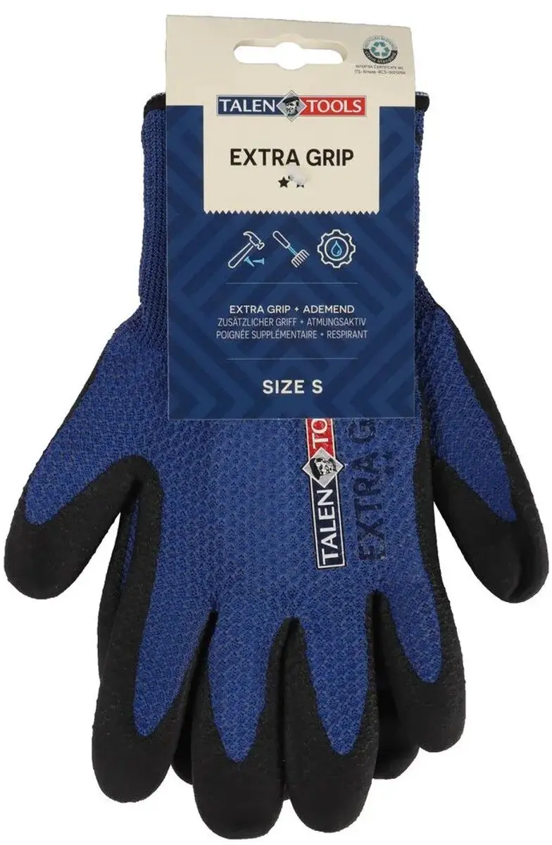Talen Tools Werkhandschoenen Blauw - Maat S