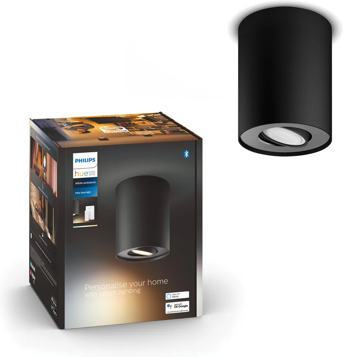 Philips Hue Pillar Opbouwspot GU10