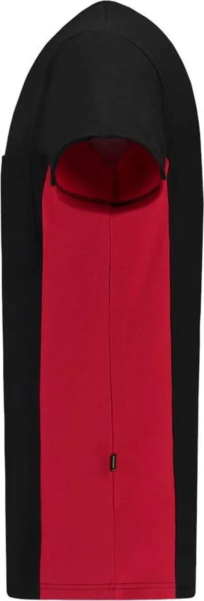 Tricorp 102002 Bi-Color T-shirt - Workwear - XL - Zwart/Rood