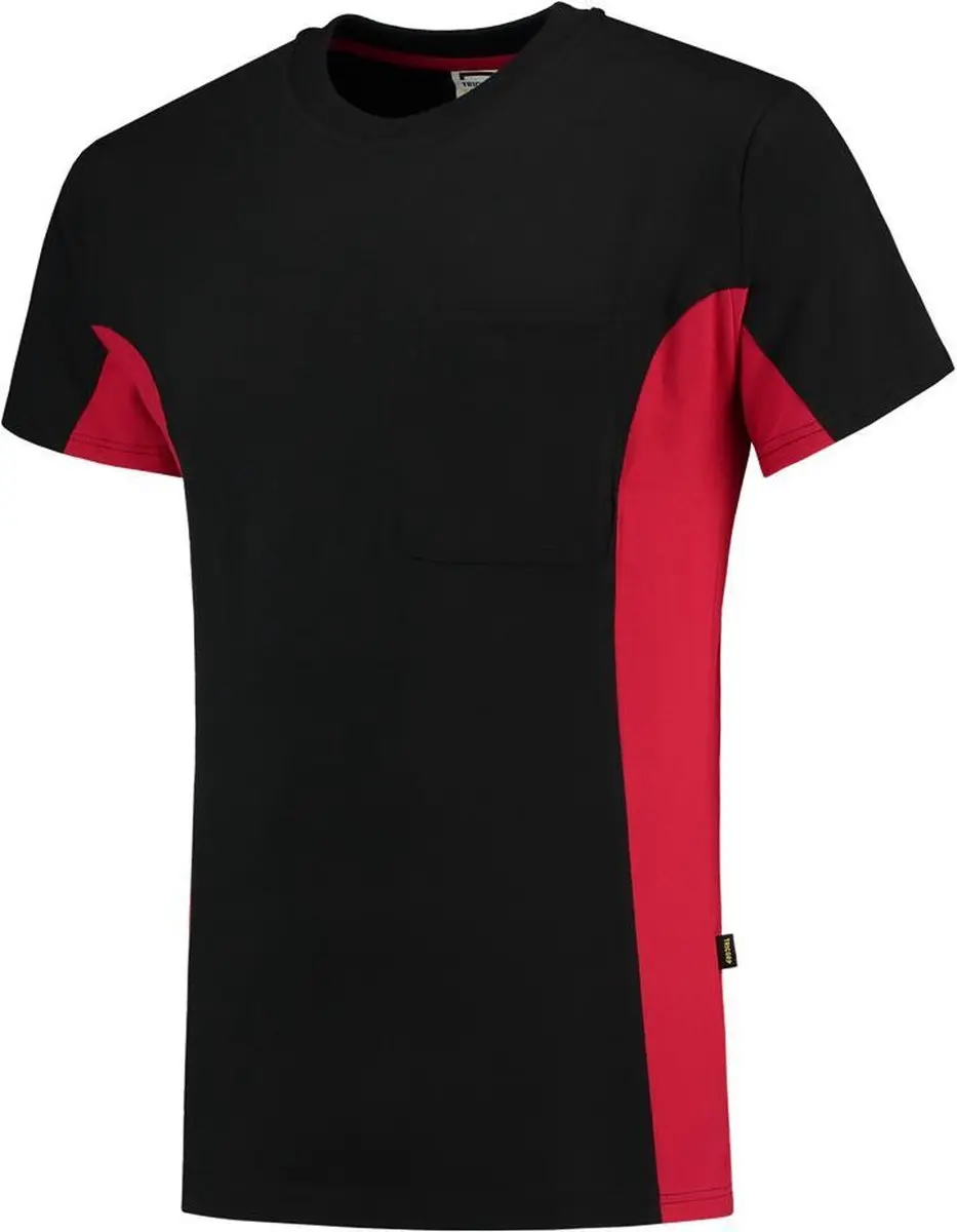 Tricorp 102002 Bi-Color T-shirt - Workwear - XL - Zwart/Rood