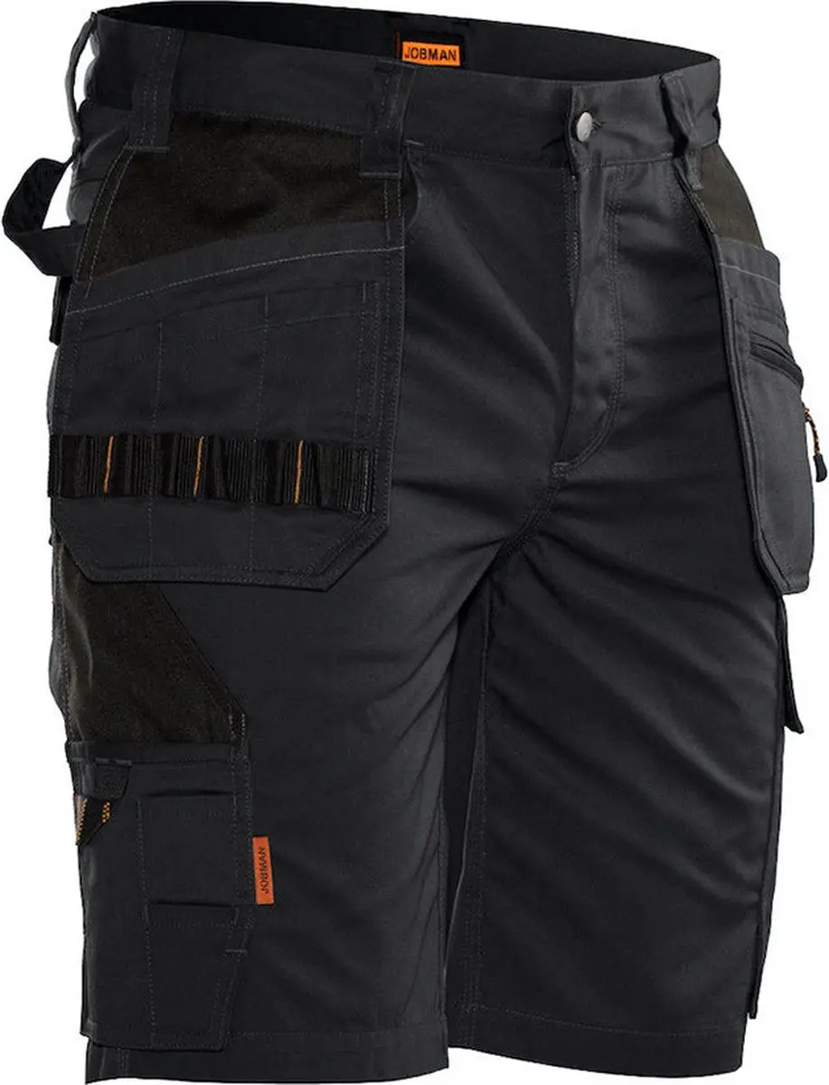 Jobman Practical 2722 Korte Werkbroek - 62 - Bruin/Zwart
