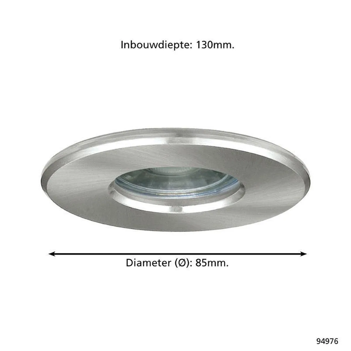 Eglo Batholino Igoa Spot 1 Lichtpunt - 85cm - Nikkel-Mat - afbeelding 6 van 6