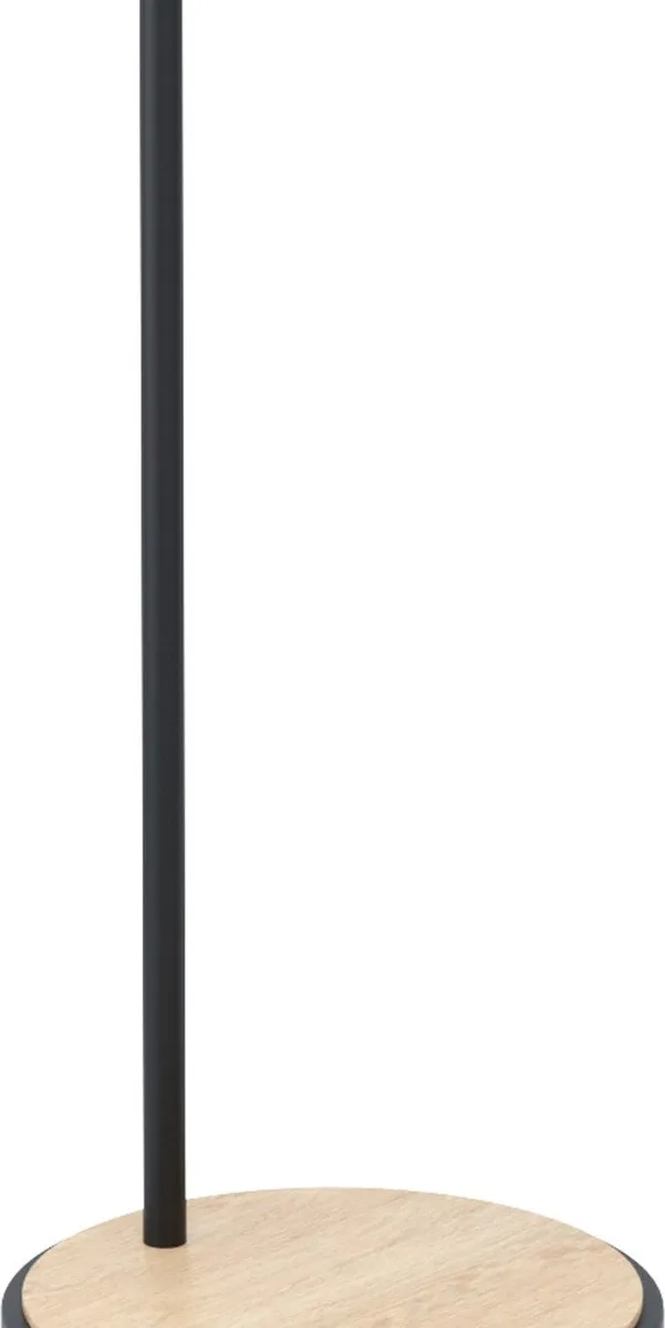 Eglo Lubenham Vloerlamp E27 - Zwart/Bruin