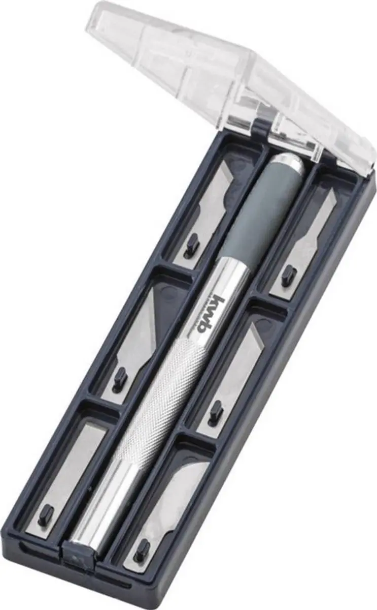 KWB Mes Aluminium - 6 reservemesjes - Metaal