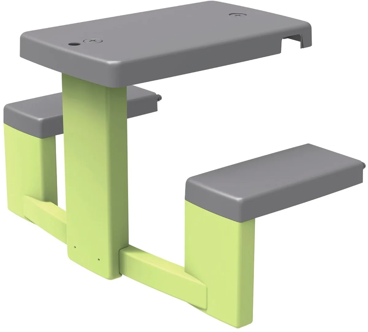 Smoby Picknicktafel Antraciet/Groen STKY-00045005