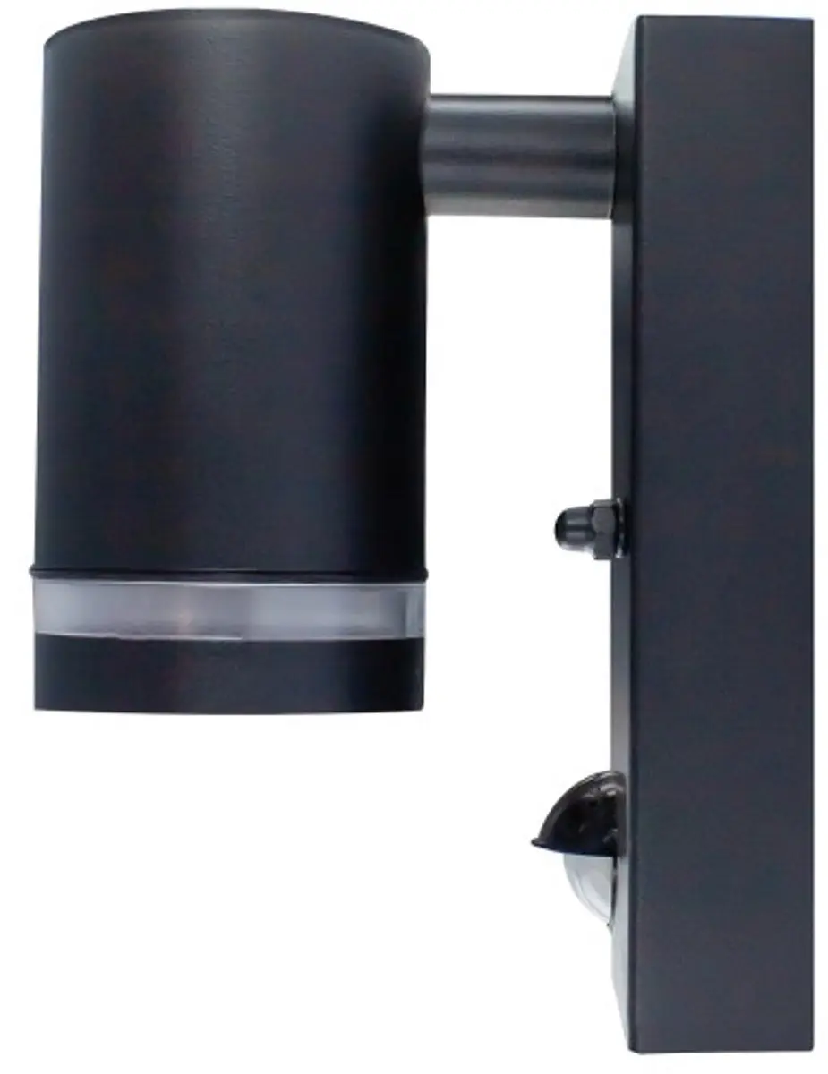 Integral Buiten Wandlamp IP54 Sensor - 1x GU10 - Staal
