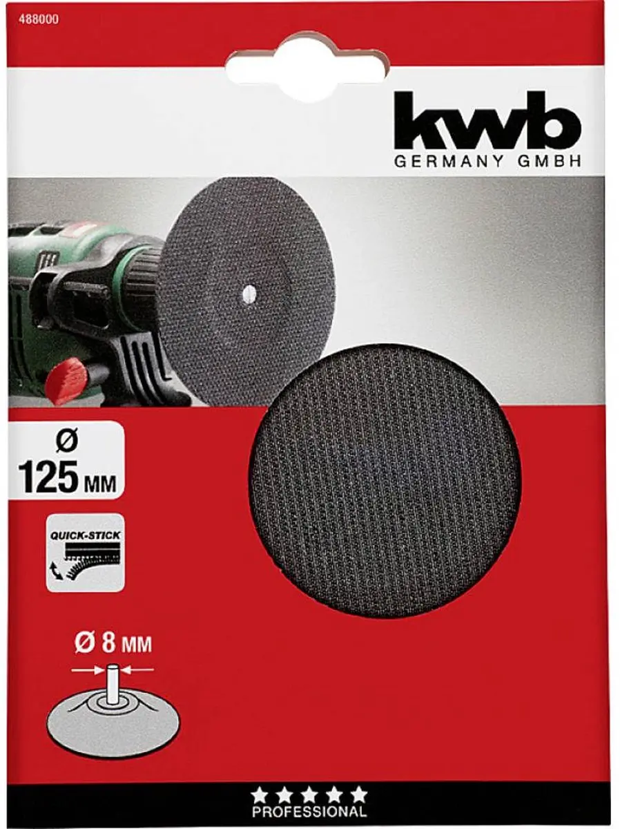 KWB Hechtsteunschijf Quick-Stick 125mm