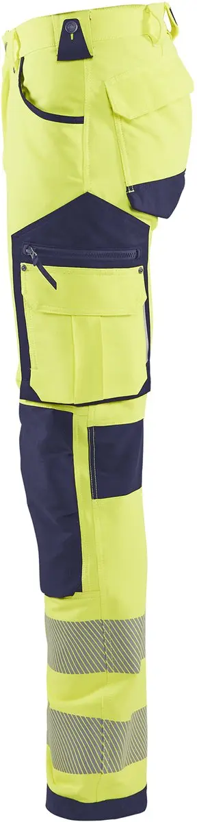 Blåkläder High Vis Werkbroek 1197-1642 - Maat 58 - Geel/Marineblauw