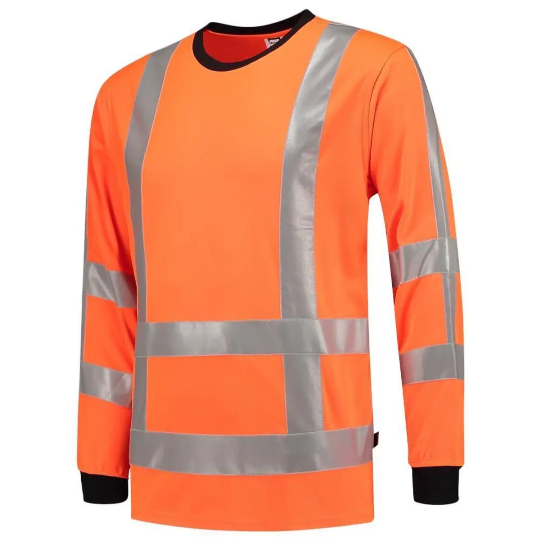 Tricorp T-shirt Birdseye Lange Mouw 103002 - XS - Fluor Oranje