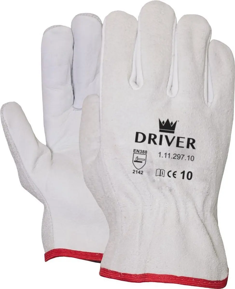 Oxxa Worker 11-297 Handschoenen - 12 Paar XL Wit