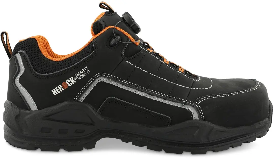 Herock Metron S3 Lage Veiligheidsschoenen - Zwart - Maat 43