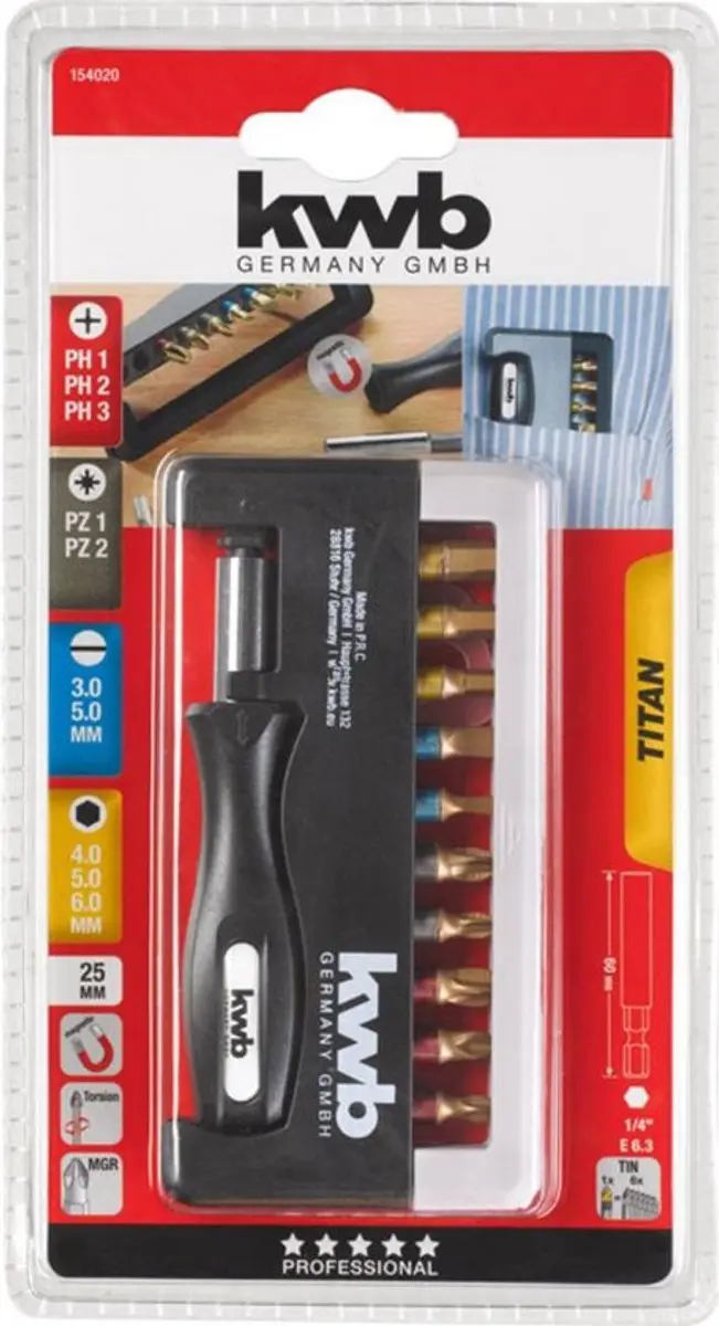 KWB 154020 Bitset 12-delig