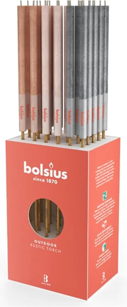 Bolsius Tuinkaarsfakkels Assorti Chic Rustiek