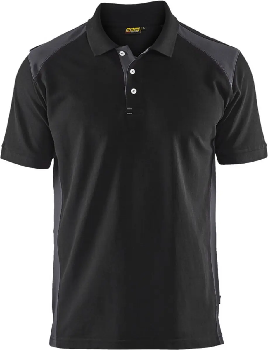Blåkläder Poloshirt Piqué 3324-1050 - Medium Grijs/Zwart L