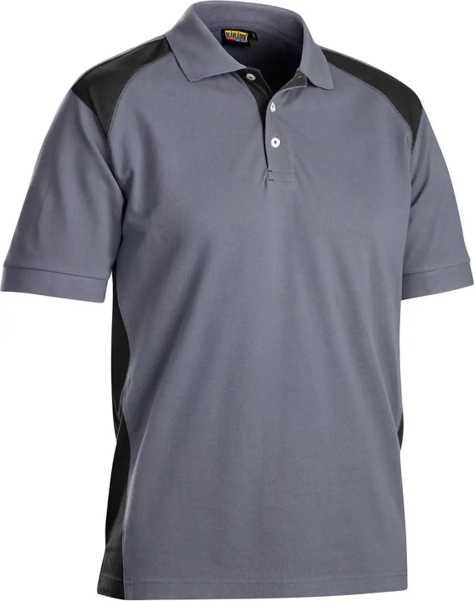 Blåkläder Poloshirt Piqué 3324-1050 - Medium Grijs/Zwart L