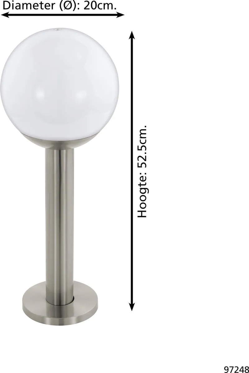 Eglo Nisia-C Sokkellamp E27 LED 9W
