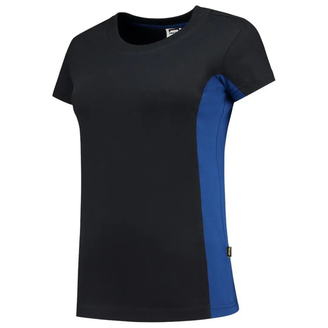 Tricorp T-shirt Bi-Color Dames 102003 - M - Navy/Koningsblauw