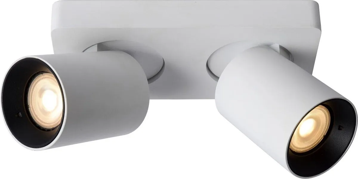Lucide Nigel Plafondspot LED Dim to Warm 2x5W - Wit