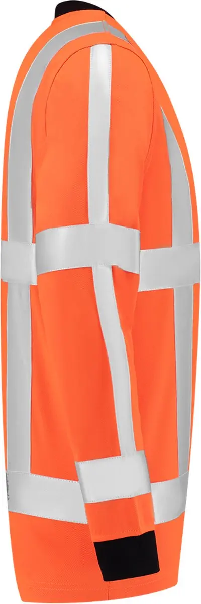Tricorp T-shirt Birdseye Lange Mouw 103002 - XXL - Fluor Oranje