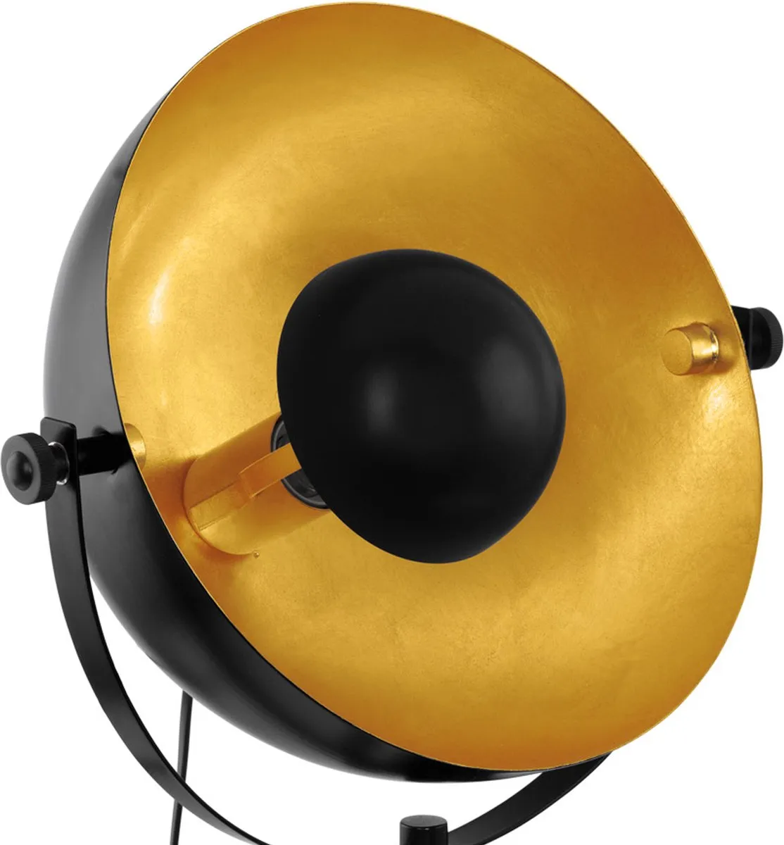Eglo Covaleda Tafellamp E27 - Ø38cm - Zwart/Goud