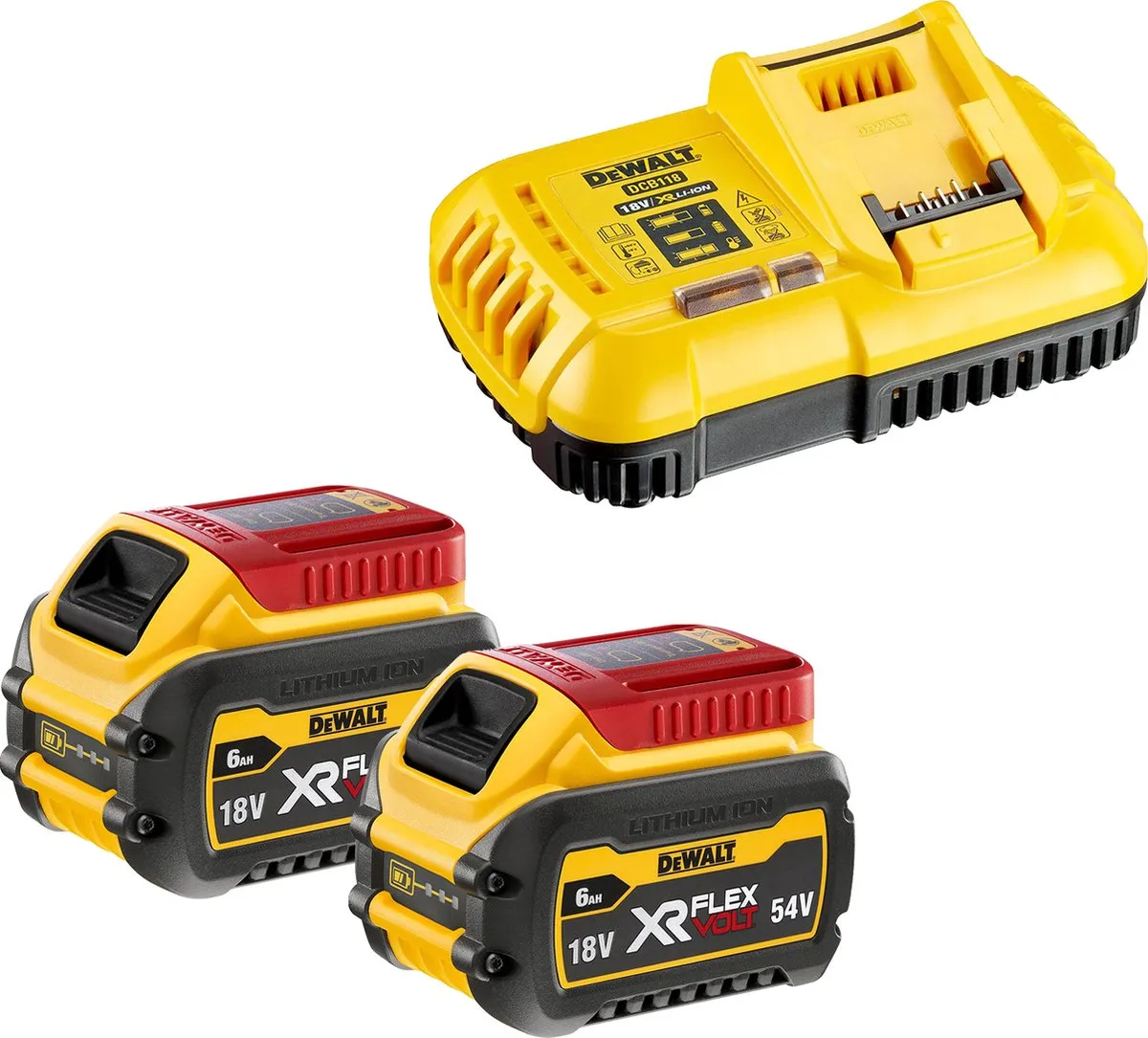 DeWalt DCB118T2 Starterset 2x DCB546 54V 6.0Ah Accu + Snellader