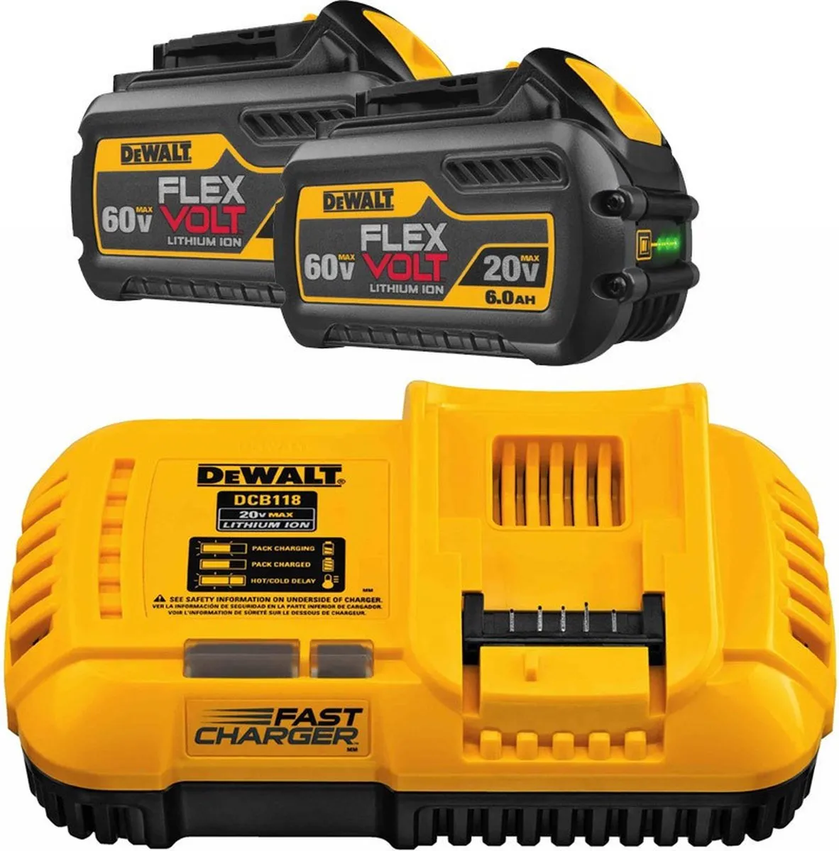 DeWalt DCB118T2 Starterset 2x DCB546 54V 6.0Ah Accu + Snellader