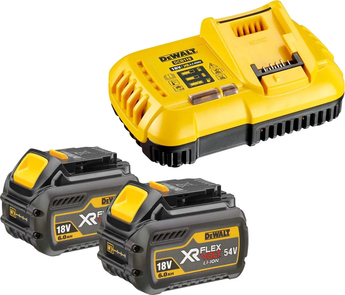 DeWalt DCB118T2 Starterset 2x DCB546 54V 6.0Ah Accu + Snellader